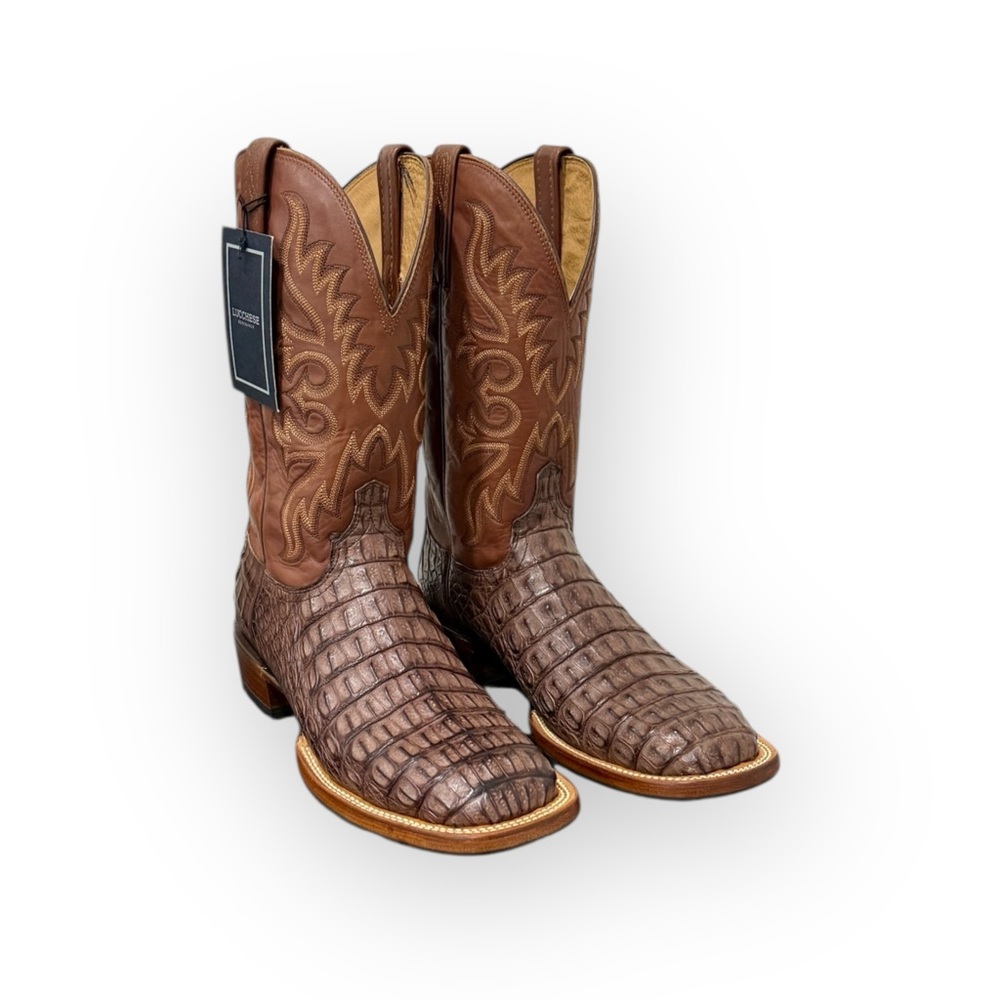 🔥🐊Lucchese Caiman Hornback Boots Sz 10D | New | Sole + Heel Protectors 🐊🔥 - Picture 14 of 14